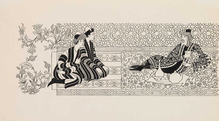 Мелихов Александр Васильевич. Лот из шести иллюстраций к книге: Абдурашид Р. Бабушка-сказка. М.: Детская литература, 1975 